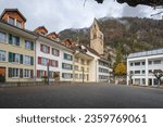 Unterseen Square with Church - Interlaken, Switzerland