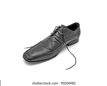 Untied Leather Shoe