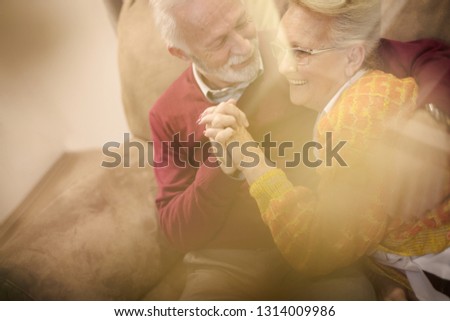 Until death do us part. Senior coupe at home.