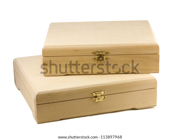 untreated wooden box