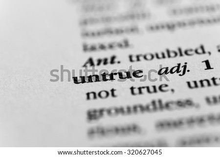 Untrue