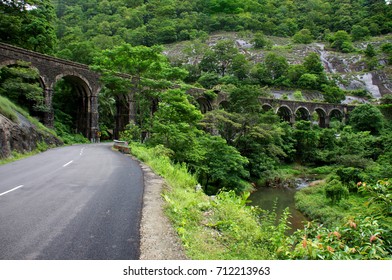 unused railway bridge at thenmala kollam kerala india