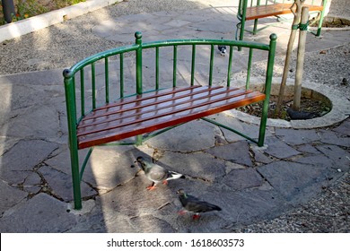 Curved Wooden Bench Images Stock Photos Vectors Shutterstock