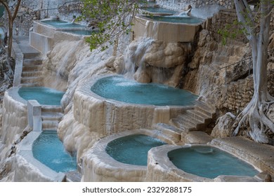 Unusual thermal pools Las Grutas De Tolantongo in Mexico - Shutterstock ID 2329288175