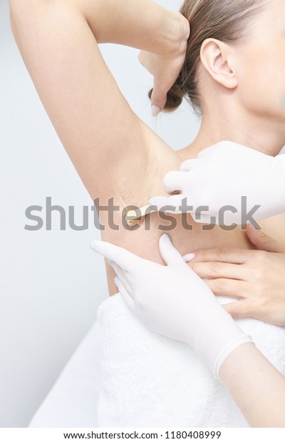 Unwanted Hair Wax Epilation Young Woman Stock Photo Edit Now