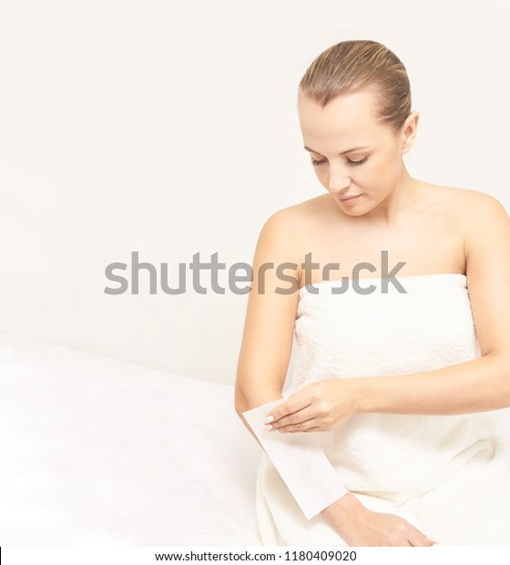 Unwanted Hair Wax Epilation Young Woman Stock Photo Edit Now