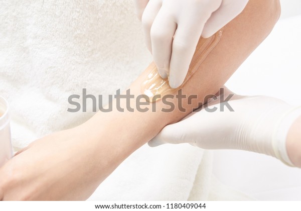 Unwanted Hair Wax Epilation Young Woman Stock Photo Edit Now