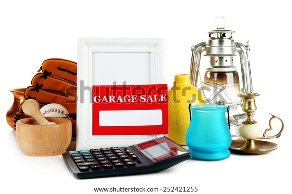 Unwanted Things Ready Garage Sale Isolated Stock Photo Edit Now