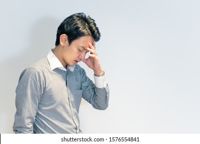 Unwell Male (headache, Stress, Worries)