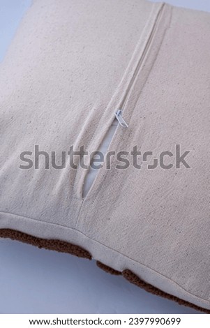 Unzipped to replace pillowcases for good hygiene. Imaginative cushion cover with a zipper