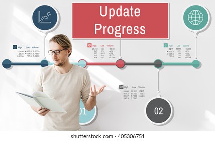 Update Progress Improvement Proceed Information Concept