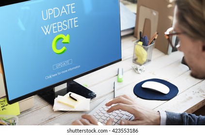 Update Website Webpage Networking Concept