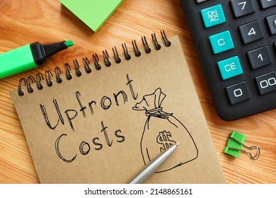 Upfront Costs Is Shown Using A Text