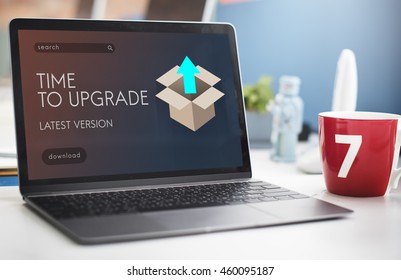 Upgrade Update New Version Better Graphics Concept