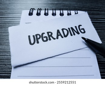 Upgrading writting on table background.