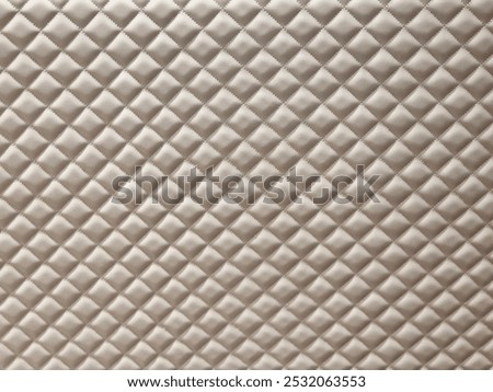 an upholstered wall with a quilted pattern. thread pattern, lining with a pattern and a raised surface in a checkered shape