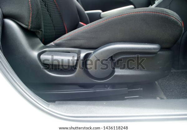 Upholstery equipment\
Sitting inside the\
car.