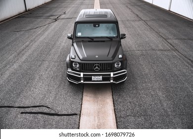 Upland, California/ United States- 04/04/20: Mercedes G 63 AMG G Wagon 