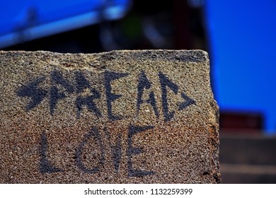 Uplifting graffiti message