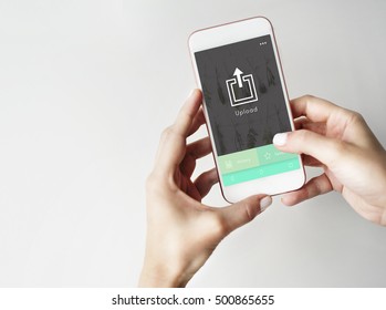 Upload Data Network Online Concept