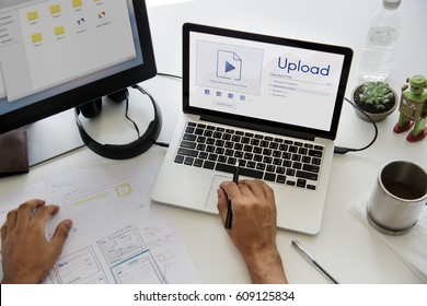 Upload Is A File Transfer To Another Computer System.