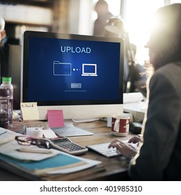 Upload Sharing Transfer Files Computer Concept