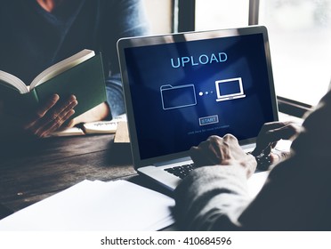 Upload Sharing Transfer Files Computer Concept