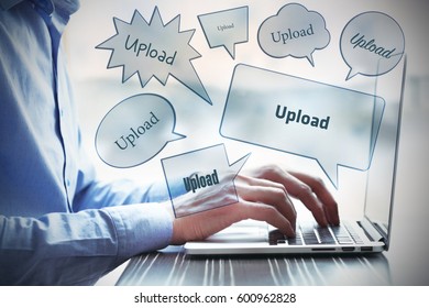 Upload, Technology Concept