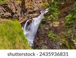 Upper Adams Falls in Rocky Mountain National Park near Grand Lake Colorado