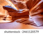 Upper Antelope Canyon in the Navajo Reservation near Page, Arizona.