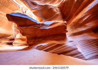 Upper Antelope Canyon in the Navajo Reservation near Page, Arizona.