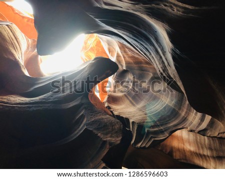 Similar – Image, Stock Photo A woman opens the yellow garbage can