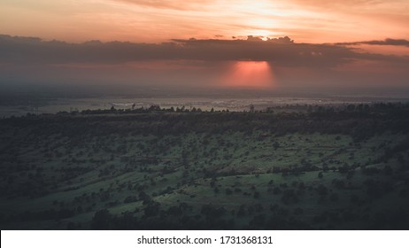 Upper Bidwell Park At Sunset.