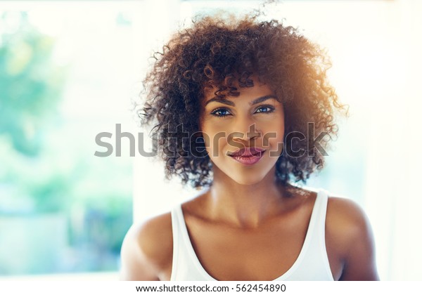 Upper Body Portrait Relaxed Young Black Stock Photo Edit Now