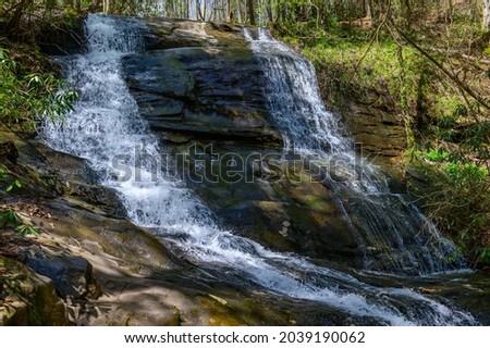 The upper Fall Branch Falls on the Benton Mackaye Trail, near Cherry Log, Georgia.