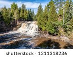 The Upper Falls of the Gooseberry River in Northeastern Minnesota