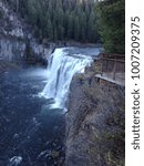 The Upper Falls of Mesa Falls (in Caribou-Targhee National Forest, near Ashton in eastern Idaho) tumble more than 110 feet over rocks made from ancient volcanic ash. 