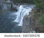 The Upper Falls of Mesa Falls (in Caribou-Targhee National Forest, near Ashton in eastern Idaho) tumble more than 110 feet over rocks made from ancient volcanic ash. 