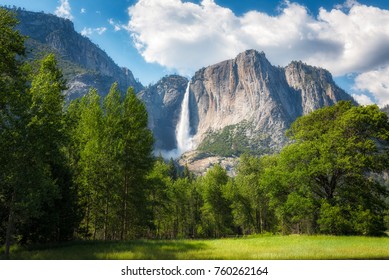 Upper Falls in Yosemite National Park, California 
