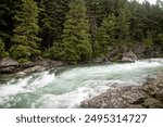 upper mcdonald creek at glacier national park, Montana, USA