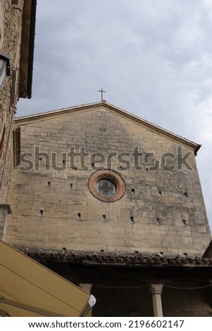 The upper part of the church of Saint Francis in San Marino