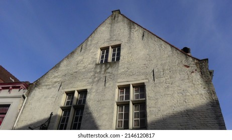 Upper part of the facade of an house