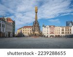 Upper Square and Holy Trinity Column - Olomouc, Czech Republic