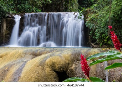 Upper Waterfall At Y S Falls, Jamaica