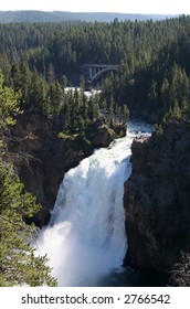 Upper Waterfall in Yellowstone National Park.