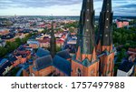 Uppsala Cathedral by Aerial Photography