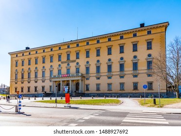 UPPSALA, SWEDEN, APRIL 22, 2019: Uppsala University Library In Sweden