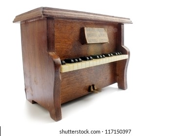 Upright Piano Isolated