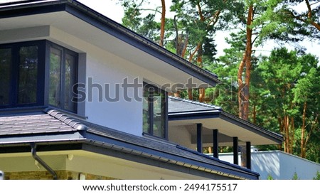 Similar – Image, Stock Photo House facade with garden tools