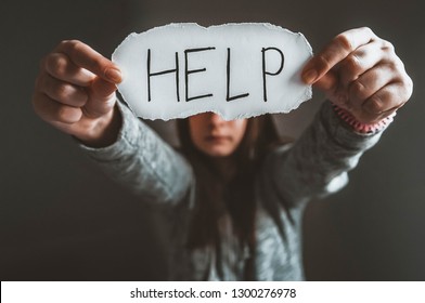 Portrait Lonely Teenage Girl Sitting Alone Stock Photo (Edit Now ...